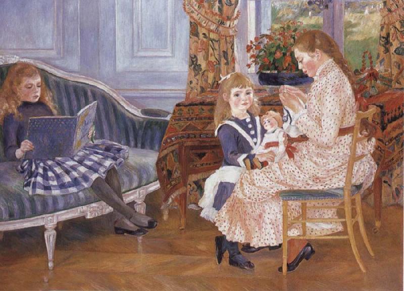 Pierre-Auguste Renoir Children-s Afternoon at Wargemont oil painting image